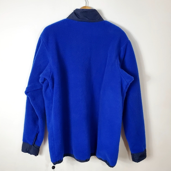 Vintage MEC Snap Button Polartech Fleece Deep Blue - Picture 3 of 9